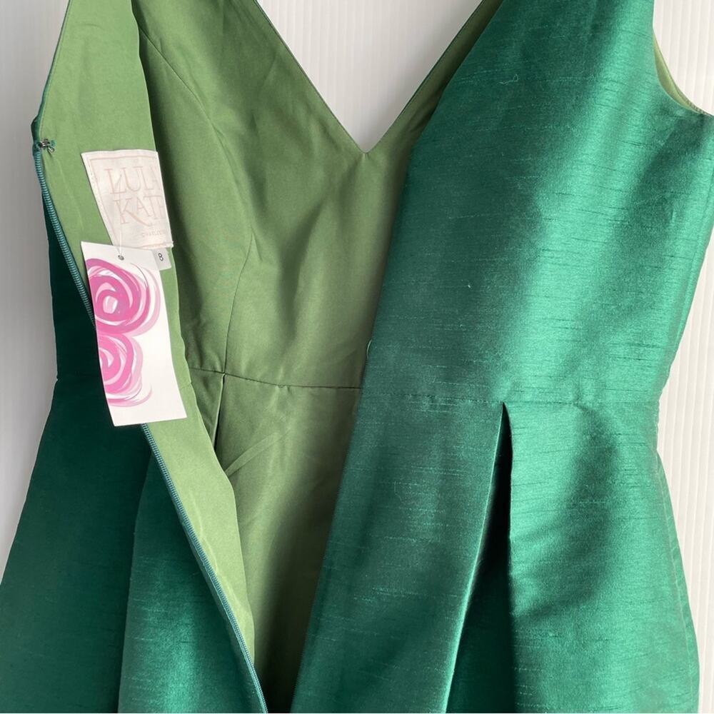 Lula Kate Harper With Dahlia Forest Green Dress Nwt Sz 8 — image 7 of 8